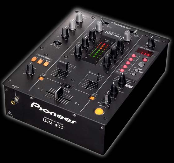 Pioneer DJM 400 entry level DJ mixer w/ in loop sampler for live remixing